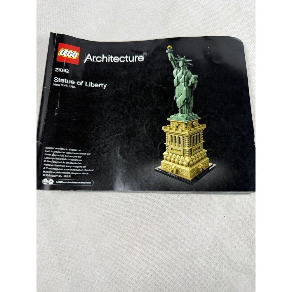 Lego Architecture 21042 Statue of Liberty Instruction Manual Book Only NO BRICKS